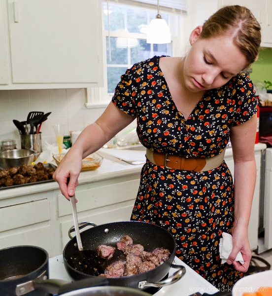 Carrie Olson-Manning makes Swedish meatballs