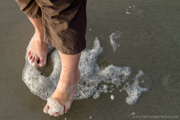 Summer walking on the beach on Hilton Head Island, South Carolina